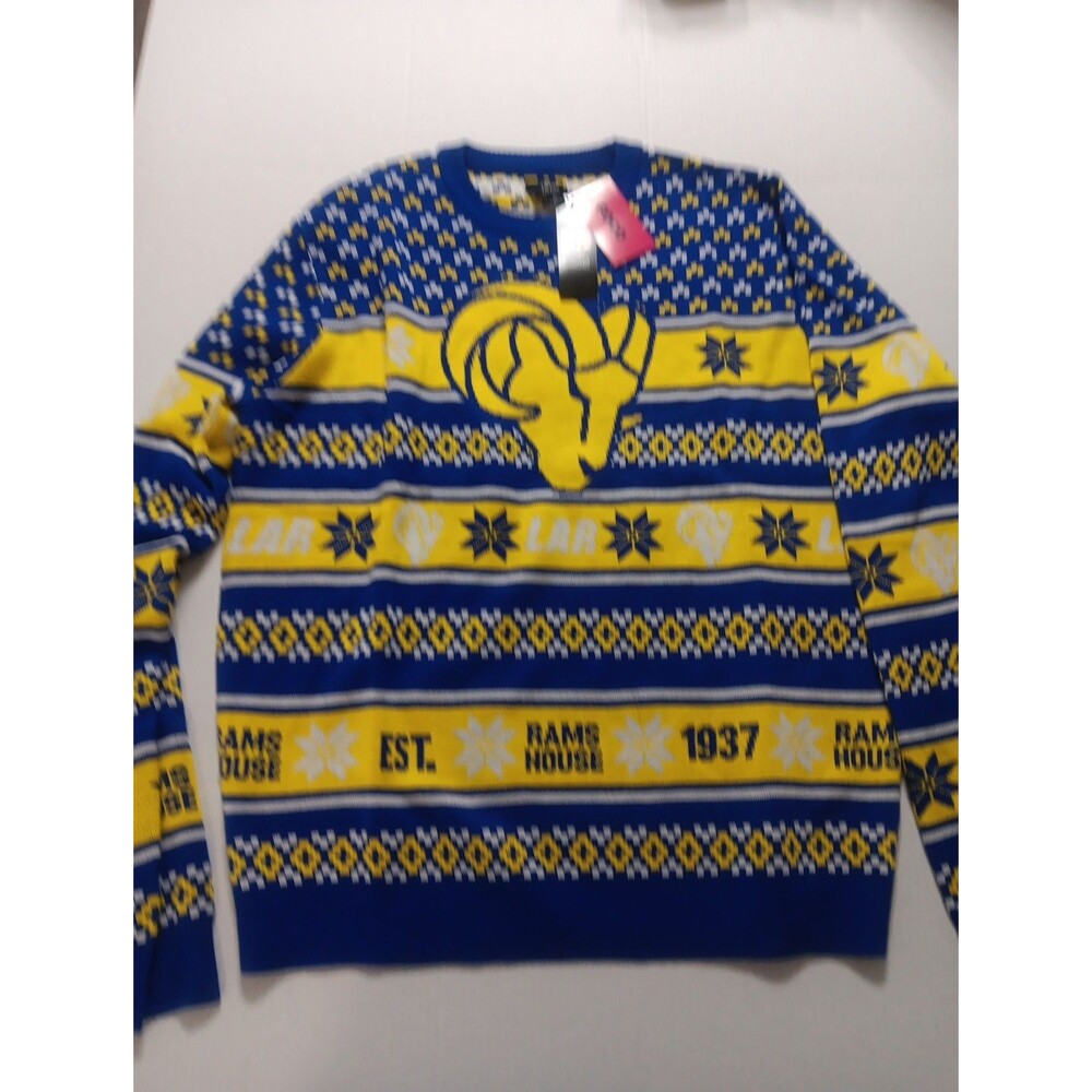 FOCO NFL Team LA Rams Ugly Sweater